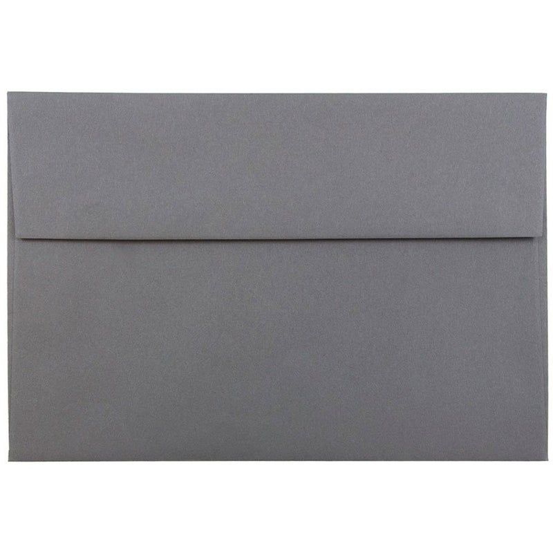 JAM PAPER A8 Premium Invitation Envelopes - 5 1/2 x 8 1/8 - Dark Grey - 50/Pack - Image 1
